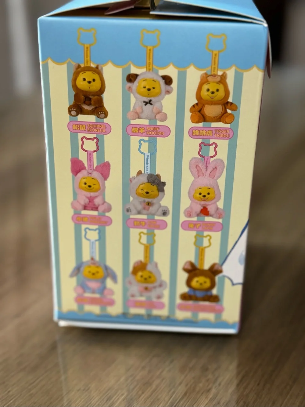 MINISO Disney Winnie the Pooh Naughty Party Series Plush Keychain Blind Box, NIB